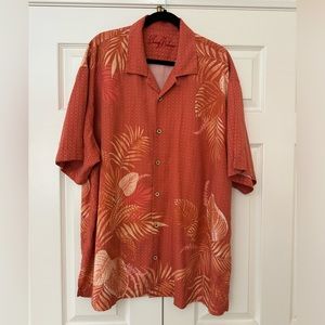 Tommy Bahama Silk Button Up Hawaiian Shirt